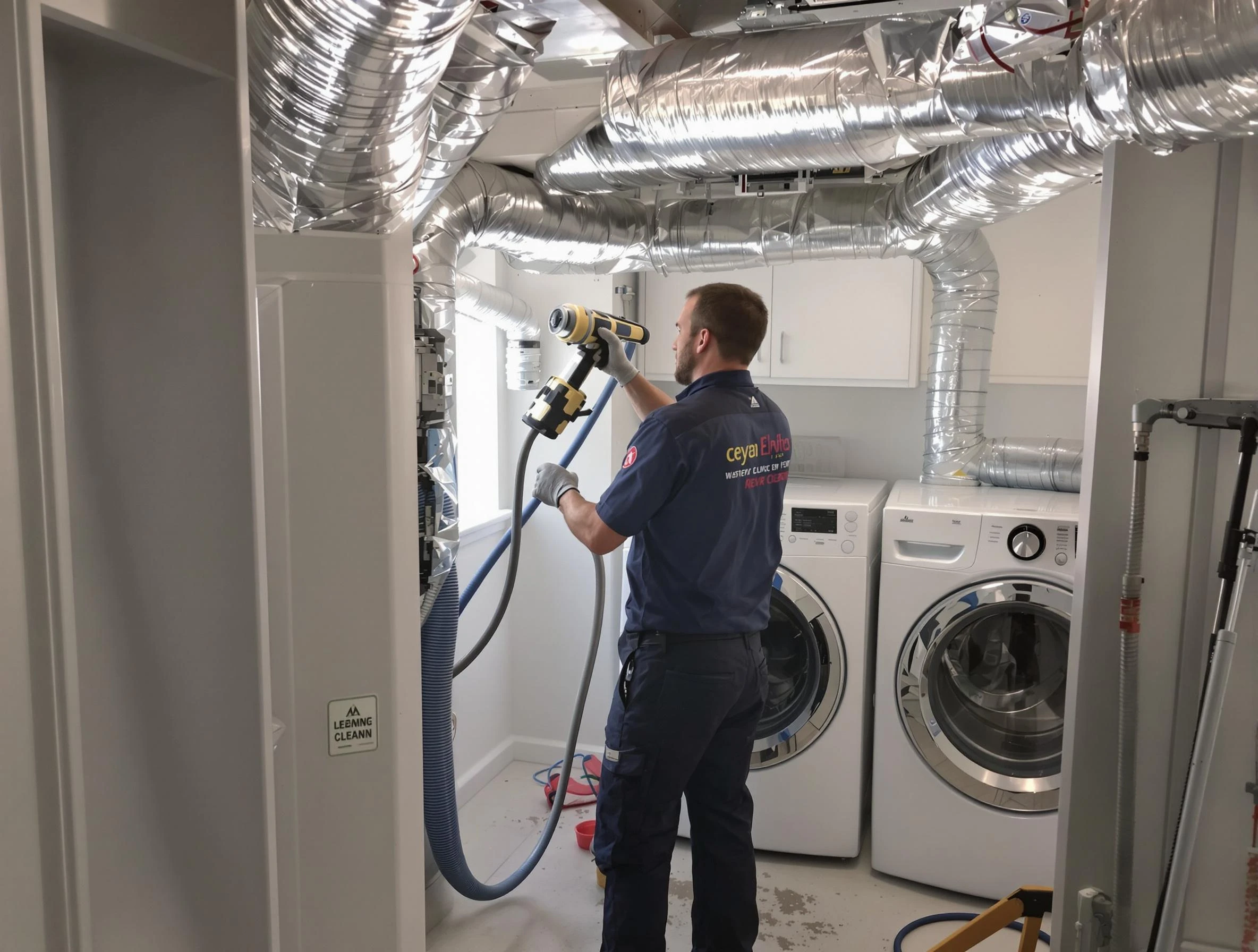 Lewisburg Dryer Vent Cleaning specialist using advanced equipment for thorough duct cleaning in Lewisburg